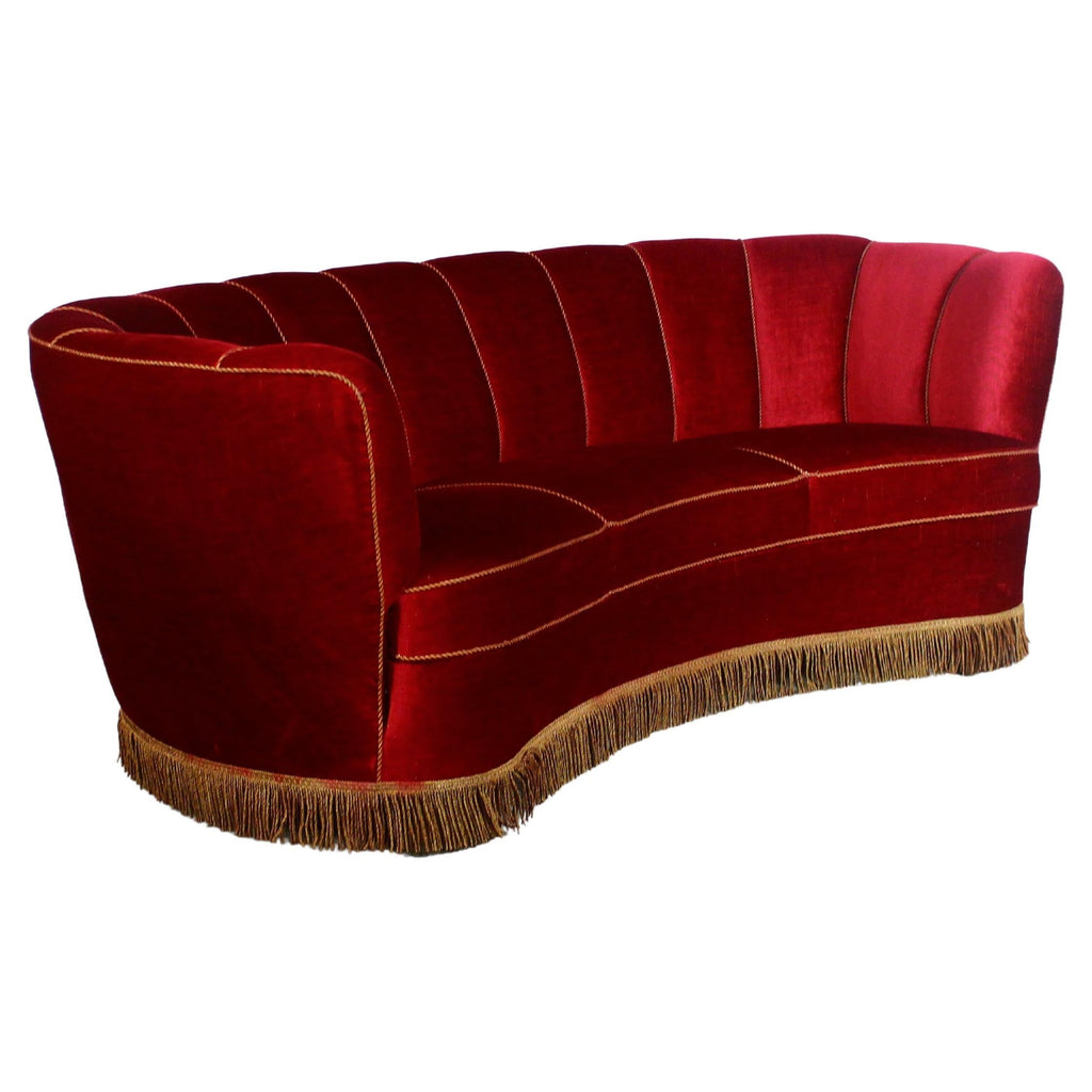 Sofa Bananowa z lat 50