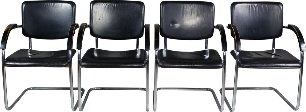 Fotele w stylu Bauhaus, lata 70 / 4szt.