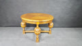 Okrągła ława dębowa, lata 60