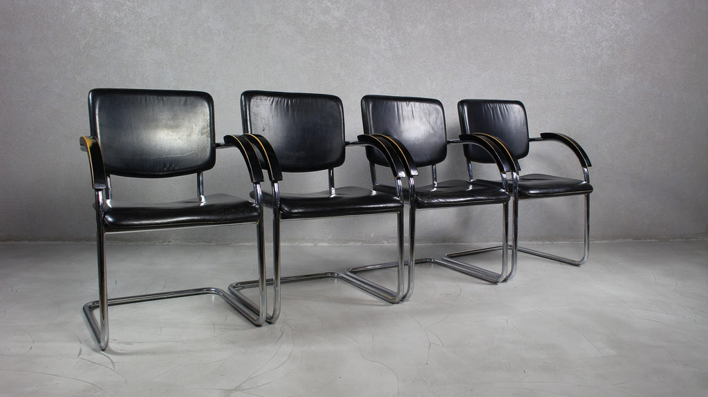 Fotele w stylu Bauhaus, lata 70 / 4szt.