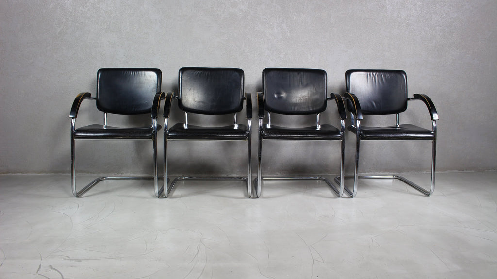 Fotele w stylu Bauhaus, lata 70 / 4szt.