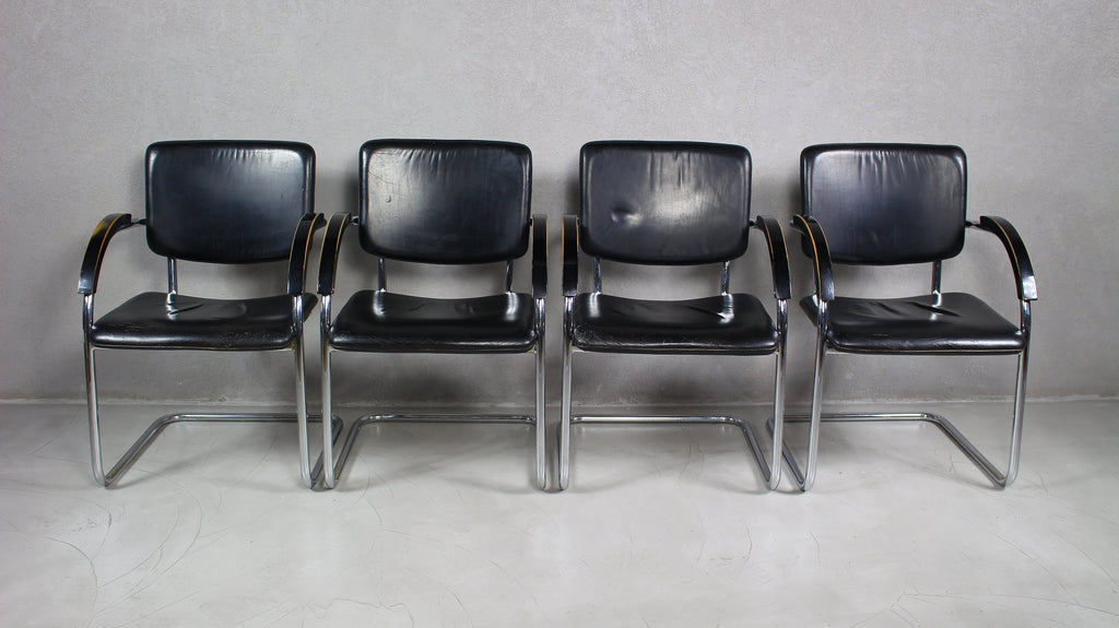 Fotele w stylu Bauhaus, lata 70 / 4szt.