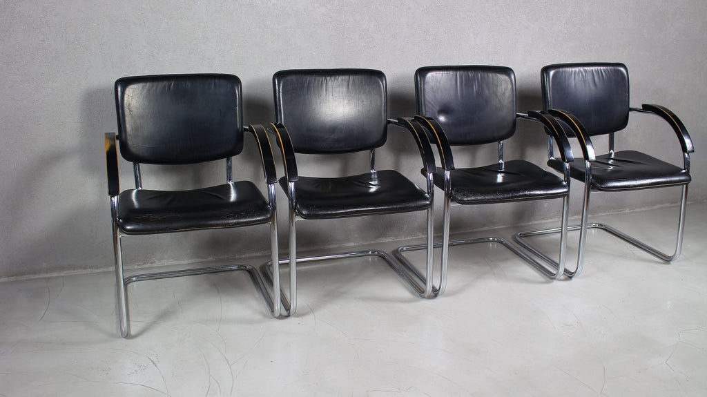 Fotele w stylu Bauhaus, lata 70 / 4szt.
