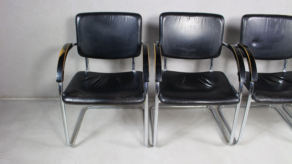 Fotele w stylu Bauhaus, lata 70 / 4szt.