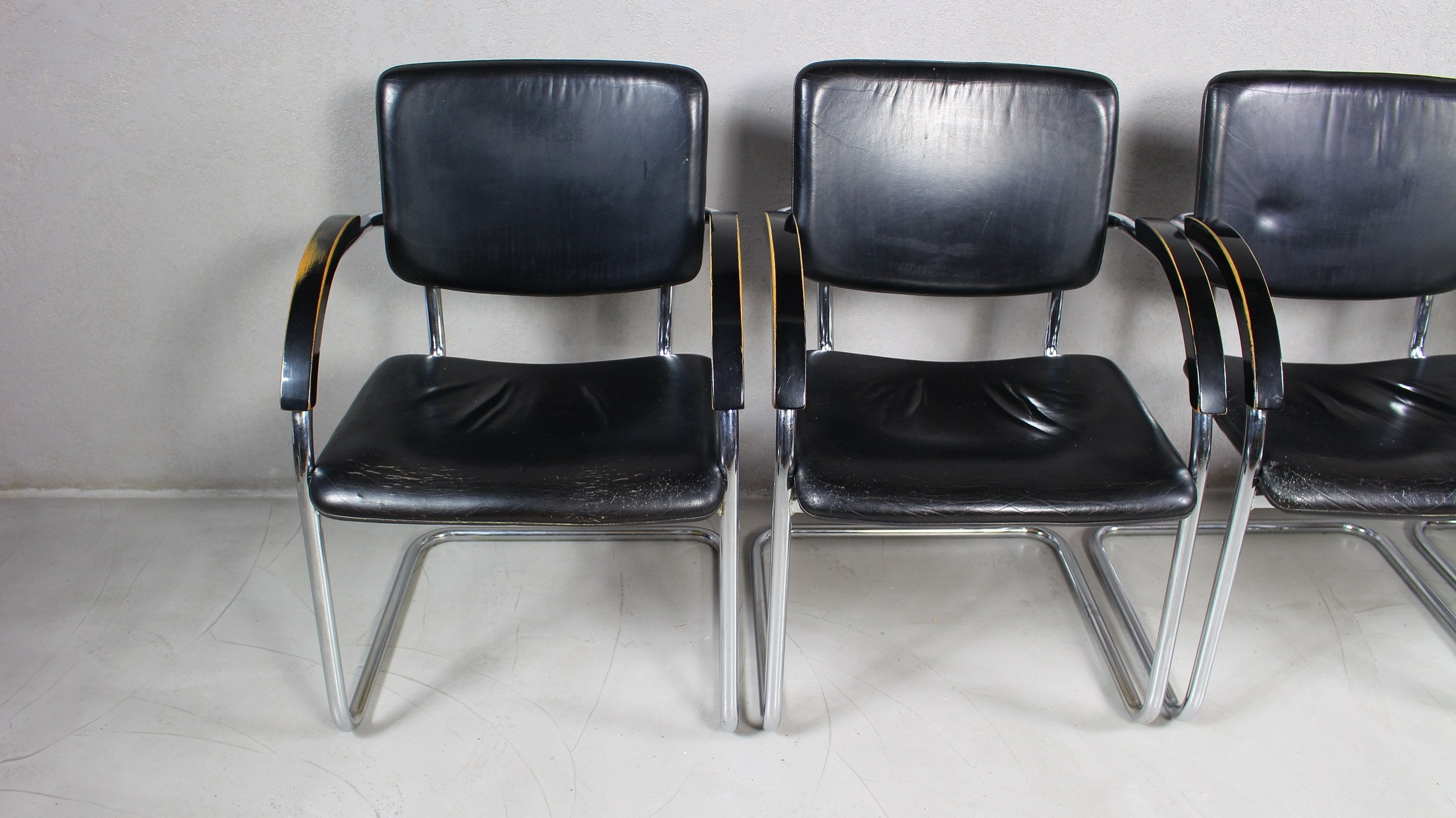 Fotele w stylu Bauhaus, lata 70 / 4szt.