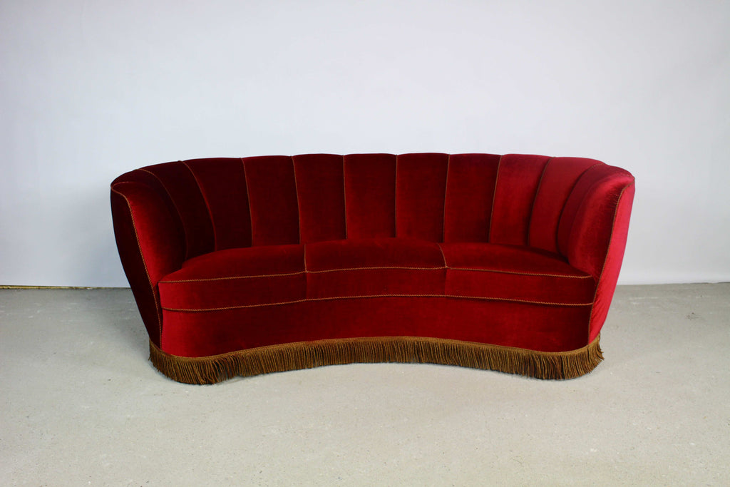 Sofa Bananowa z lat 50