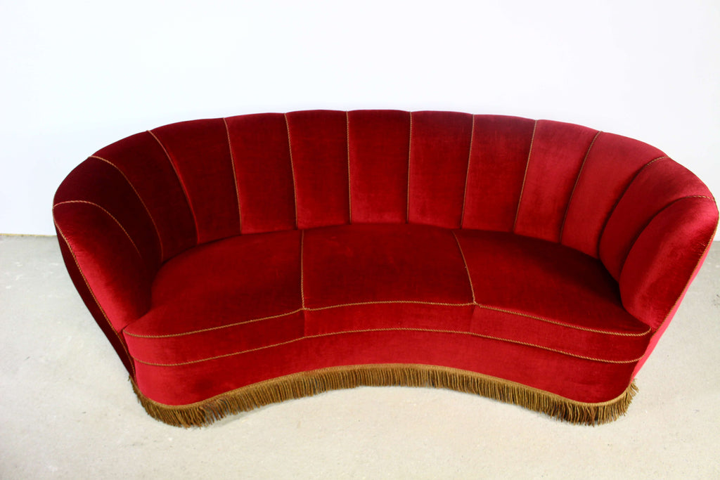 Sofa Bananowa z lat 50