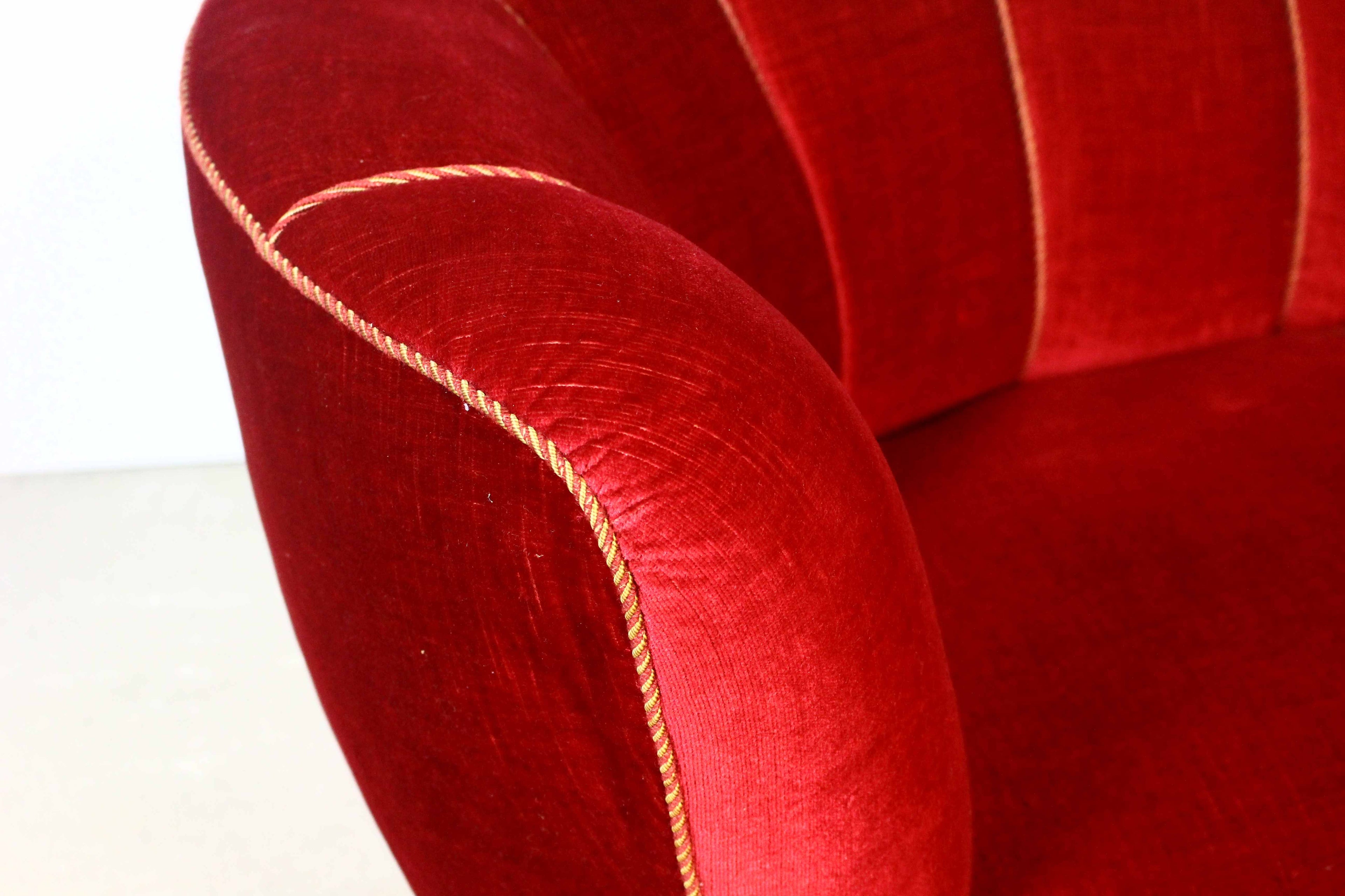 Sofa Bananowa z lat 50