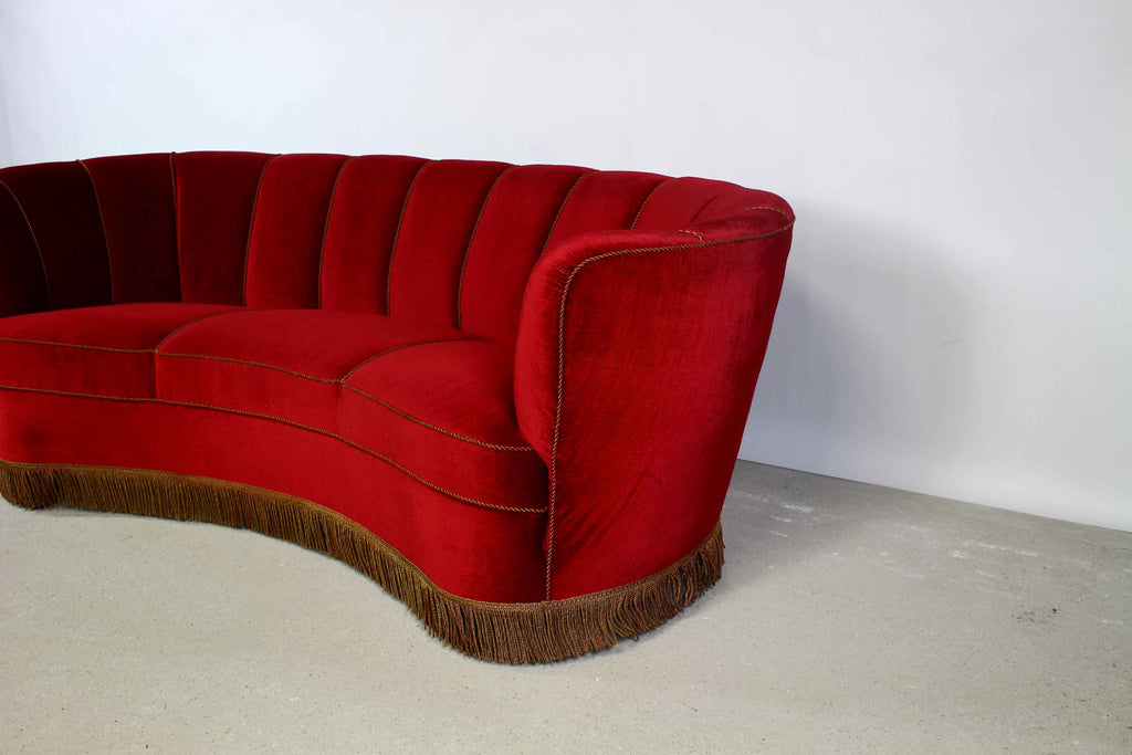 Sofa Bananowa z lat 50