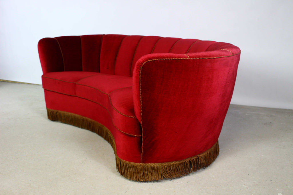 Sofa Bananowa z lat 50