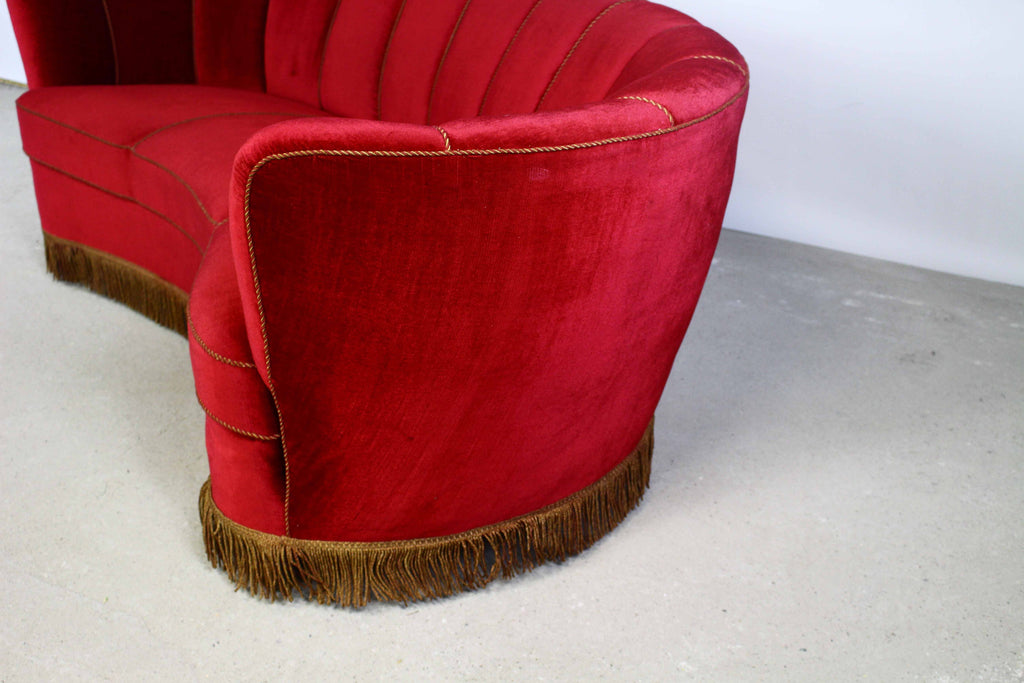 Sofa Bananowa z lat 50