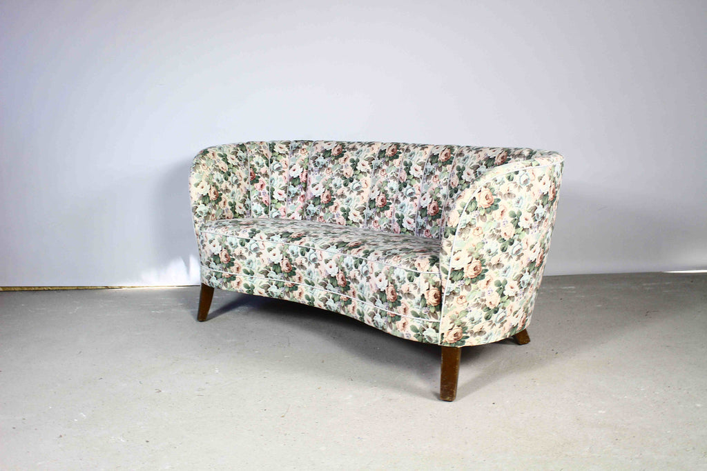 Sofa bananowa, Slagelse Møbelværk, lata 50
