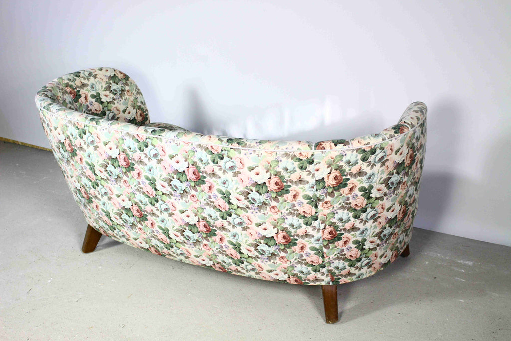 Sofa bananowa, Slagelse Møbelværk, lata 50