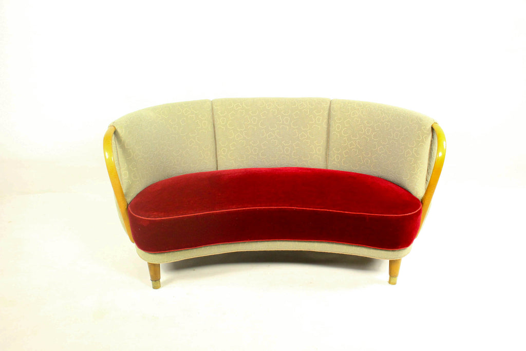 Duńska Sofa Bananowa, N.A. Jørgensens Møbelfabrik, lata 50