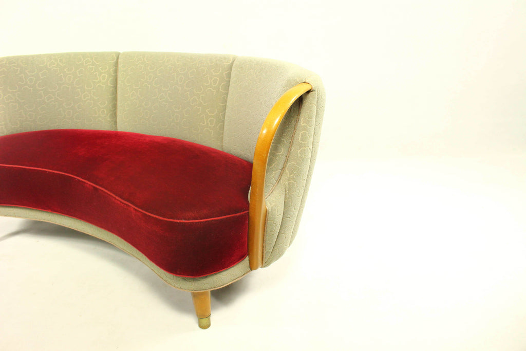 Duńska Sofa Bananowa, N.A. Jørgensens Møbelfabrik, lata 50