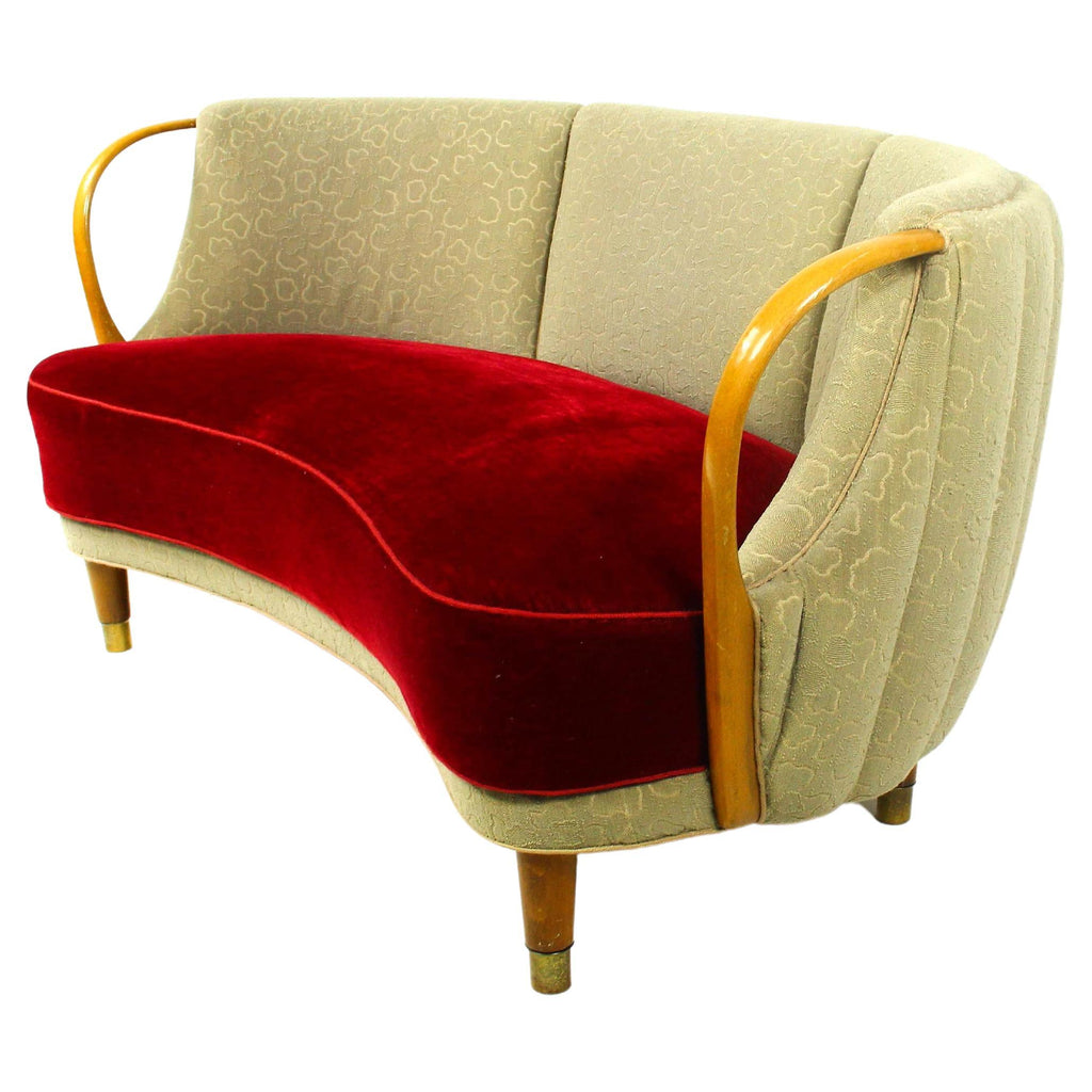 Duńska Sofa Bananowa, N.A. Jørgensens Møbelfabrik, lata 50